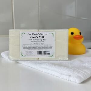 Our Earth's Secrets NEW in Package 2 lbs Goat's Milk Melt & Pour Soap Base